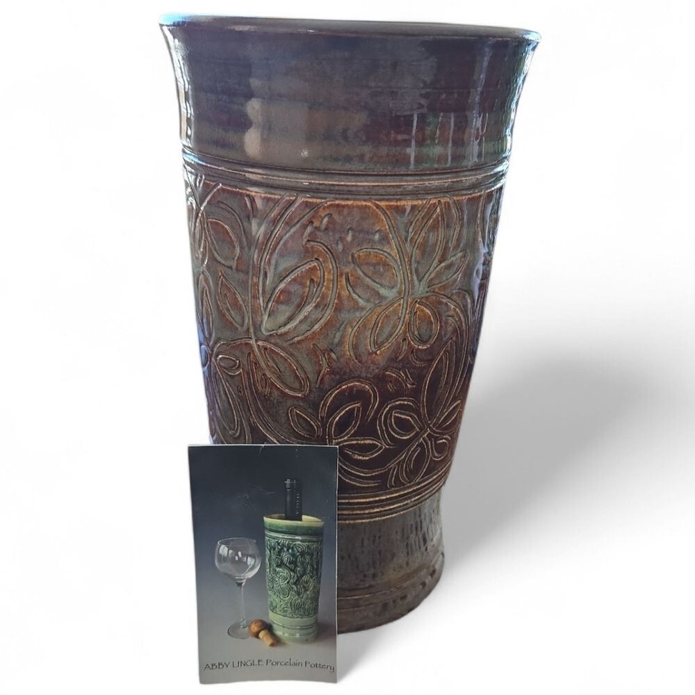 pottery wine chiller Porcelain Abby Lingle Decor Gift